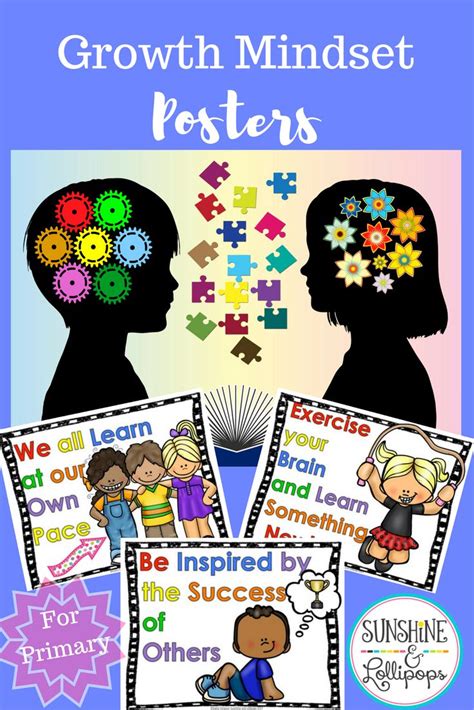 Growth Mindset Posters For Primary Growth Mindset Posters Elementary Activities Fun Growth