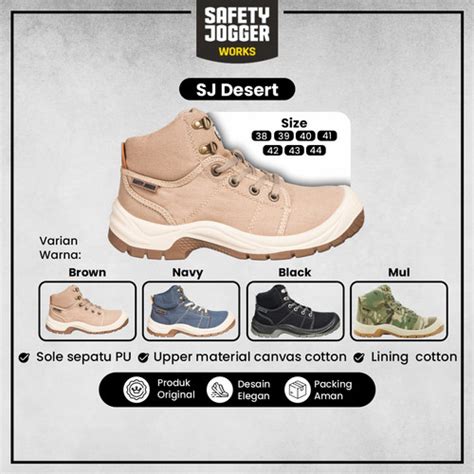 Jual Sepatu Safety Jogger Desert Model Sporty Anti Paku Best Seller