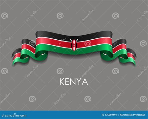 Kenyan Flag Stickers And Labels. Vector Illustration. | CartoonDealer.com #132942755