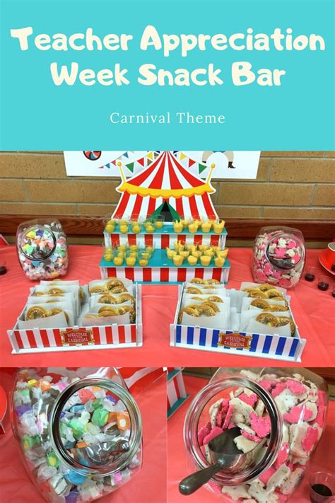 We Love Our Teachers Set Up This Fun Snack Bar For Your Teachers To