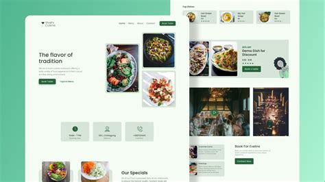 Restaurant Website Using Html And Css With Source Code Off