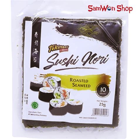 Jual Tokinori Sushi Nori Roasted Seaweed Sheet Gr Rumput Laut