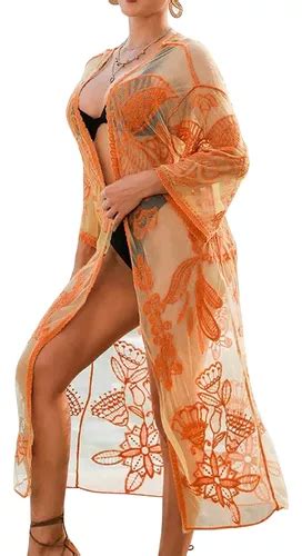Salida De Playa Mujer Bikini Cover Encaje Cubre Mercadolibre