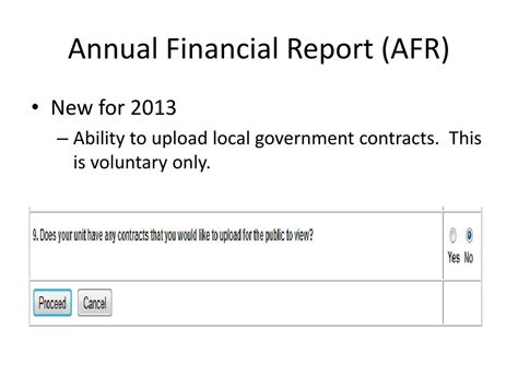 PPT Gateway 100R And Annual Financial Report AFR PowerPoint