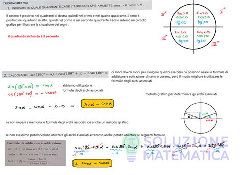 Espressioni Goniometriche Soluzione Matematica