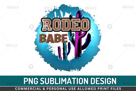 Rodeo Babe Sublimation Design Graphic by Regulrcrative · Creative Fabrica