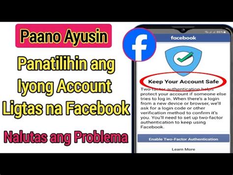 Paano Ayusin Panatilihing Ligtas Ang Iyong Account Nalutas Ang Problema