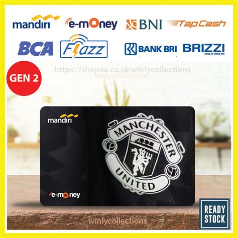 Jual KARTU EMONEY ETOLL MANCHESTER KLUB BOLA FLAZZ BCA GEN 2 MANDIRI