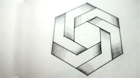 How to draw impossible hexagon