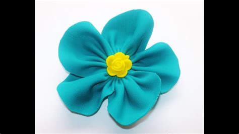 TUTORIAL How To Make Handmade Flower FIORI DI STOFFA FAI DA TE YouTube