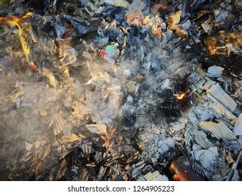 Garbage Burning Causes Air Pollution One Stock Photo (Edit Now) 1264905223