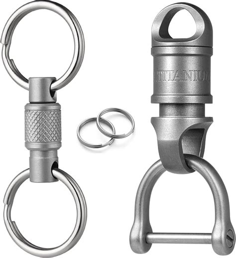 Amazon Fegve Titanium Quick Release Swivel Keychain Quick Release