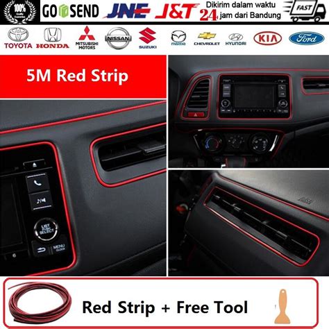 Jual 5M Stiker Strip Strips Trim Aksesoris Dekorasi Interior Universal