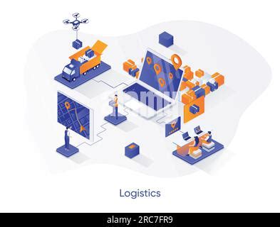 Export And Import Concept Icon Parcel Delivery Service Logistics And