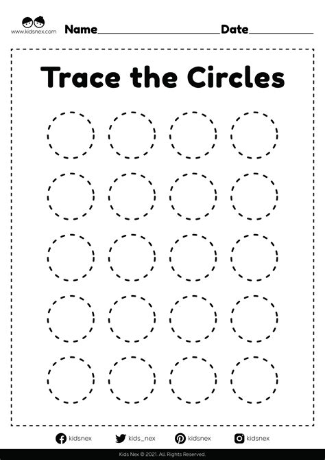 Circle Worksheets For Kindergarten - Printable Kindergarten Worksheets