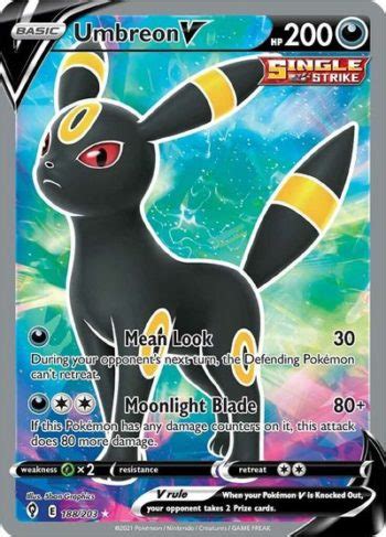 Umbreon V 189 203 Evolving Skies Alternate Art Ultra Rare Shady Bloom