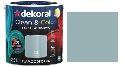 DEKORAL CLEAN COLOR SŁONE JEZIORO 2 5L FARBA LATEKSOWA SATYNOWA