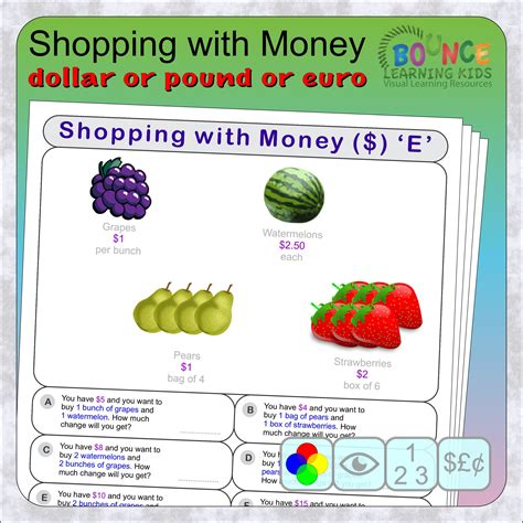 12 Fun Shopping With Money Worksheets For Download