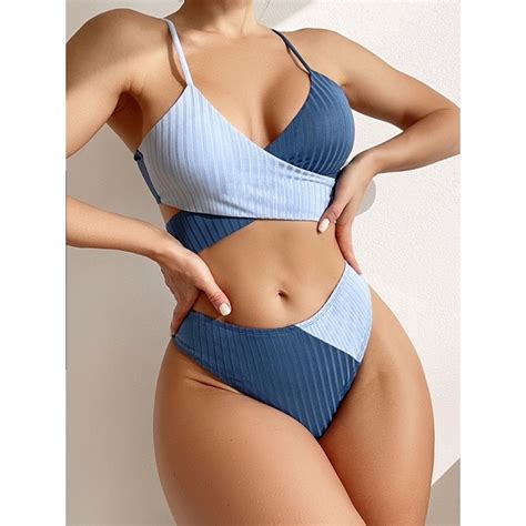 Jual Alstro In Blue Bikini Baju Renang Wanita Swimwear Swimsuit Shopee Indonesia