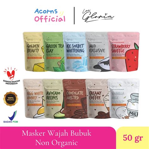 Jual LEA GLORIA MASKER WAJAH MASKER BUBUK WAJAH NON ORGANIK 50GR