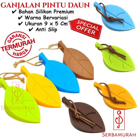 Jual Sm Pengganjal Bawah Pintu Bentuk Daun Door Stopper Motif Daun