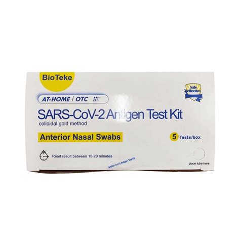 Bioteke Covid 19 Test Kit Sars Cov 2 Antigen Rapid Test Kit