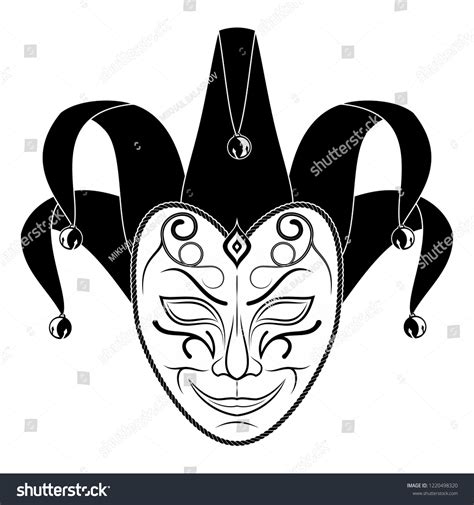 Clown Drama Masks Drawings