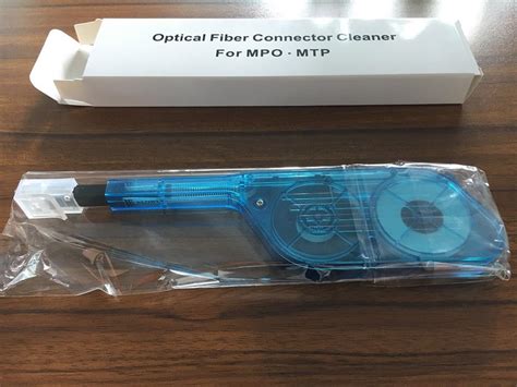 Mpo Or Mtp Optical Fiber One Click Cleaner Connector Fiber Optic