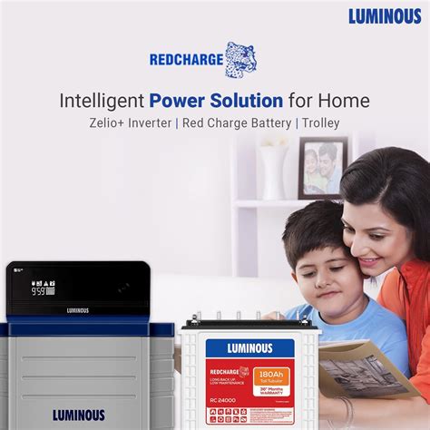 Luminous Rc Ah Tall Tubular Battery Inverter Combo Zelio