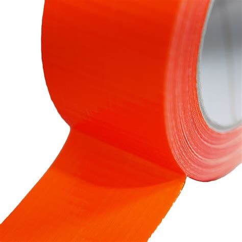 Lot de 360 Rubans adhésifs toilés orange 50 mm x 33 m Rouleau adhésif