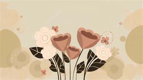 Mothers Day Cute Cartoon Flowers Background Mother S Day Cartoon