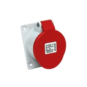 Módulo Tomada Industrial Vermelho 380V 440V 3 T Newkon Steck Leroy