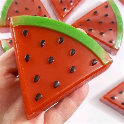 Red Watermelon Soap Bar Watermelon Slice Summer Soap One Etsy