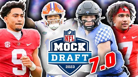 The Official Nfl First Round Mock Draft With Trades Tps