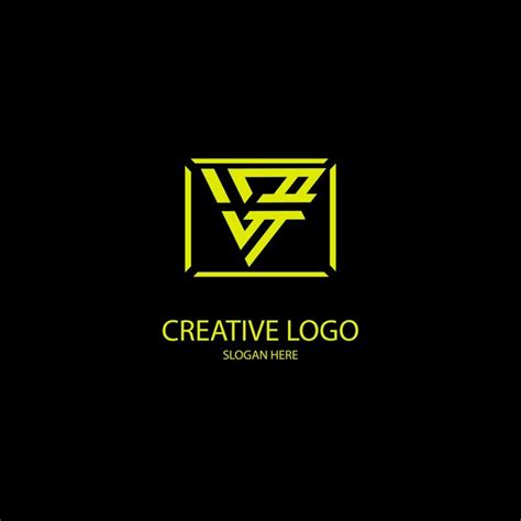 Logo Monogramme Abstrait Vecteur Premium