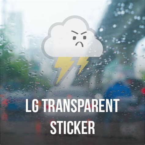 transparent sticker