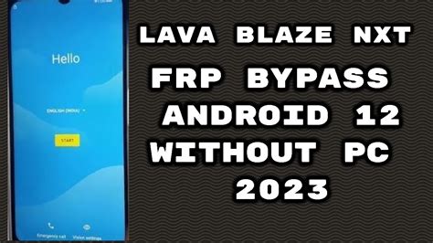 Lava LZX407 Frp Bypass 2023 Lava Blaze Nxt Frp Android 12 YouTube