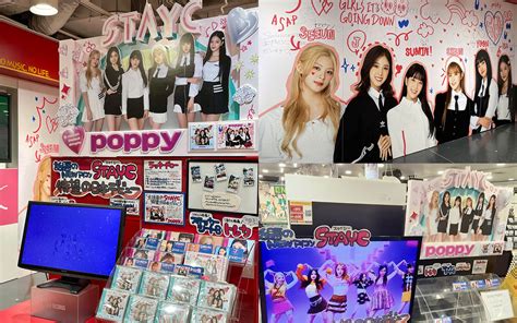 STAYC Is On The Main Of Tower Records With Japanese Debut Single POPPY