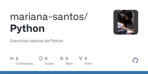 GitHub mariana santos Python Exercícios básicos de Python