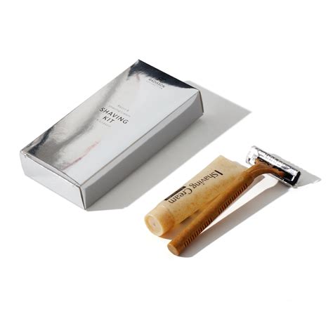 Hotel Shaving Kit With Straw Handle Eco Friendly Biodegradable Hotel