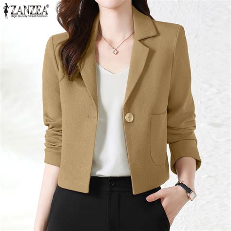 Freeshipping Esolo Zanzea Korean Style Womens Formal Office Lapel