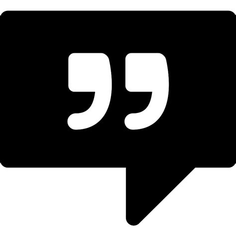 Speech Bubble With Quotation Mark Vector Svg Icon Svg Repo