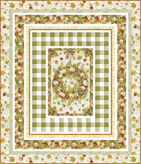 Autumn Symphony All Checked Out Quilt Kit