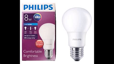 Philips Led Ampul E W Beyaz I K Youtube