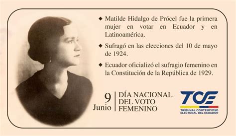 D A Nacional Del Voto Femenino La Labor Del Tce Por Garantizar La