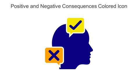 Positive And Negative Consequences Colored Icon In Powerpoint Pptx Png