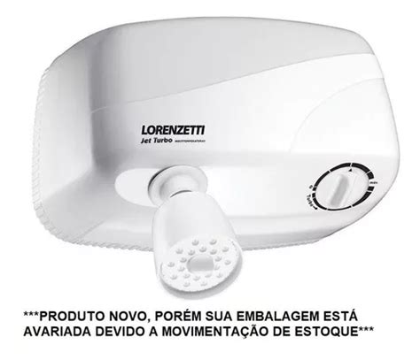 Ducha Lorenzetti Jet Turbo Mult C pressurizador 127v Frete grátis