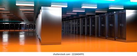 Server Room Server Racks Server Room Stock Illustration 2218404991