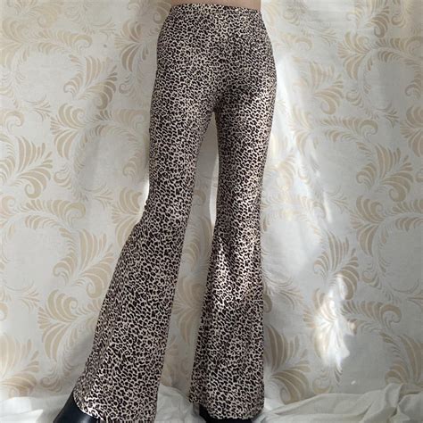 Leopard Print Flare Leggings The Prettiest High Depop