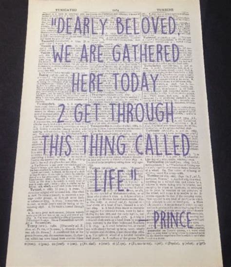 Prince 'Let's Go Crazy' Song Lyrics Vintage | Etsy